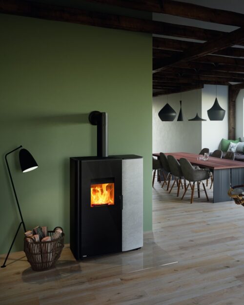 Hybrid brændeovn - RIKA PARO
