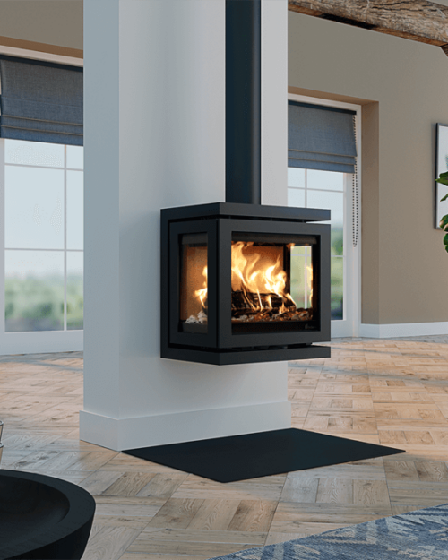 Væghængt Brændeovn - K53284-Vidar-Triple-Small-Wall-1-Sfeer