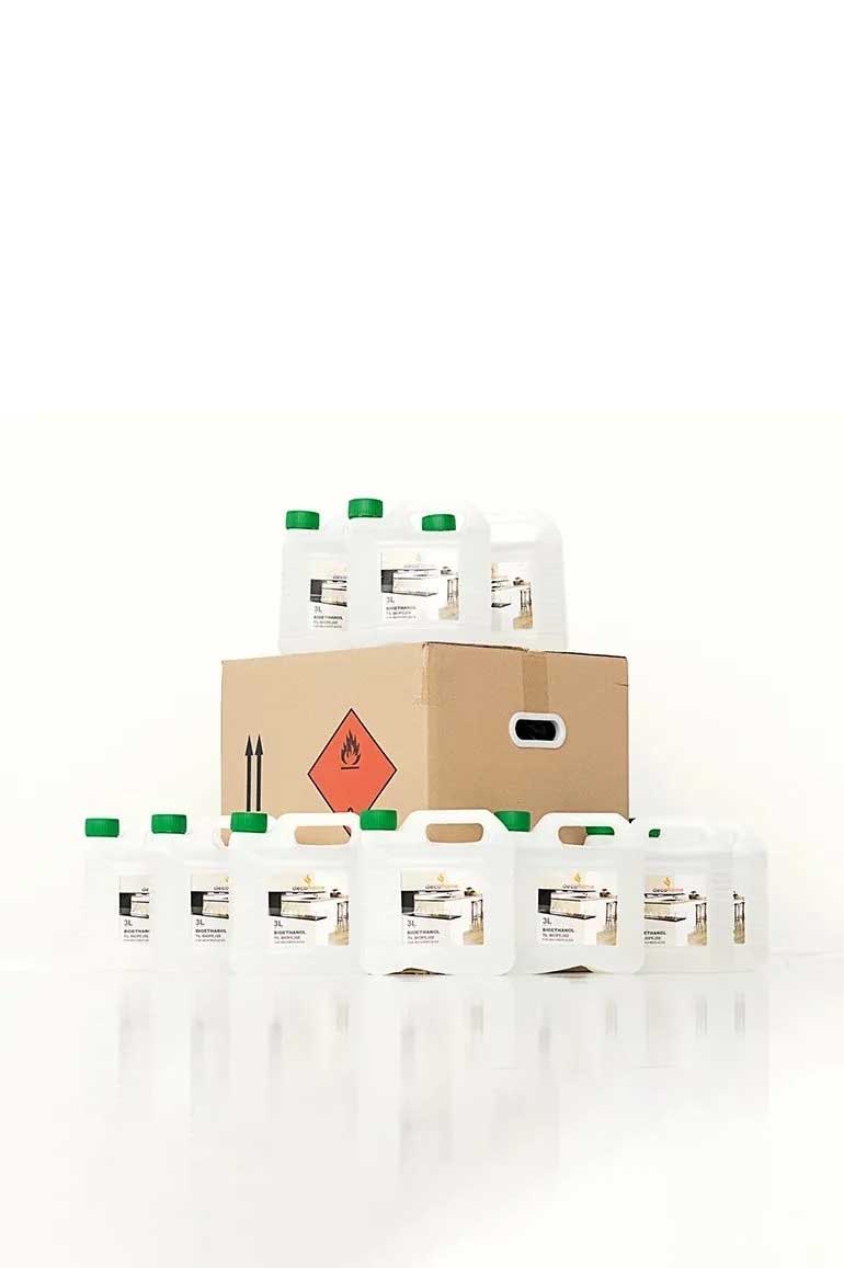 Decoflame Biothanol - 1 kasse - 11 x 3 L